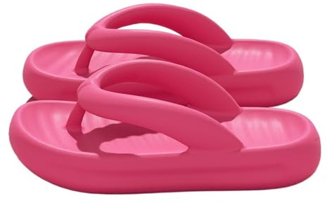 ZZlei2yu-12 Pantofole da Casa Infradito alla moda for donna, con suola spessa e antiscivolo, comode infradito estive da bagno, doccia, spiaggia tempo libero(Rose,Alpha Small)