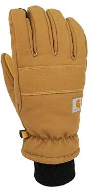 Carhartt Herren Isolierter Enten-/Kunstleder-Strickhandschuh Handschuhe für kaltes Wetter, Braun, XX-Large