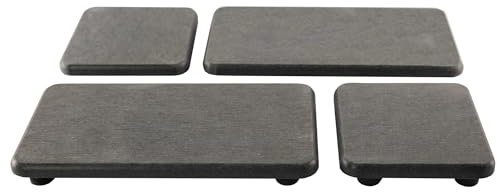 NiuYichee Lot de 4 porte-savon absorbant l'eau, dessous de verre en terre de diatomée, plateau absorbant l'eau pour plantes et articles de toilette pour intérieur moderne