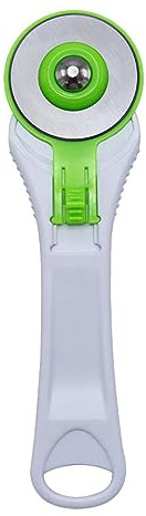 Kasmole Cortador rotatorio para Tela | 45mm Rodillos Tela Cortador Giratorio para acolchar Rueda Corte Tela con Mango ergonómico - para Tela, Costura, Papel