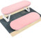CGBE Nagel Armauflage Handkissen, PU Leather Handauflage Kissen, Rutschfeste Maniküre Handkissen, Faltbare Halterung und Rebound Schwamm, Nagelauflage Kissen für Nageldesign, Nagelpflege, Rosa