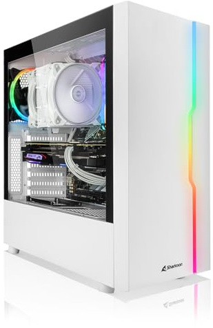 AGM store Pc Gaming i5 12400f / Ram 16 GB 3200mhz / RTX 3050 6Gb / Nvme 1TB / Windows 11 Desktop Bianco Rgb