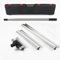 Hanured® Flächenspachtel set, Spachtelset 30cm+55cm+80cm, Edelstahl Flächenspachtel mit Ergonomischem Griff und Teleskopstange, für Trockenbau, Verputzer (0.35mm Edelstahlkingle)