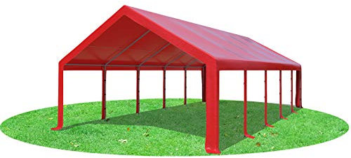 Stabilezelte Partyzelt 5x10m Modular Pro PVC ohne Seitenteile ROT