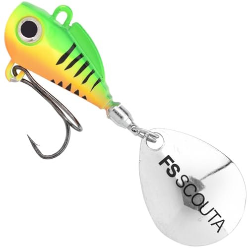 Spro Raubfischköder zum Spinnfischen 10g Freestyle Scouta Jig Spinner, Farbe:Fire Tiger