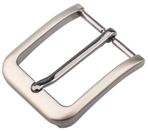 McFanBe Fibbia per Cintura da 28 mm a 38 mm con Fibbia Quadrata a Polo Singolo per Cintura