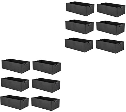 SUPVOX 12 Pcs 10 Gallon Grow Bags Potato Grow Bag Square Garden Plant Cultivation Potato Tree Pots Sack for Plants Accessories Heavy