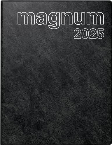 rido/idé Buchkalender Mod. magnum 2025 | 183×240 mm, Kunststoff, schwarz