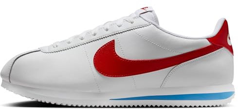 NIKE Cortez, Sneaker Hombre, White Varsity Red Varsity Blue, 45 EU