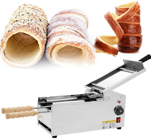 Forno Per Dolci A Camino Commerciale - Intervallo Di Temperatura: 50°C~300°C, Macchina Per Laminazione Elettrica Per Cake Pop 1500W + 2 Rulli, Per Ristorante, Cucina Domestica, Snack Bar