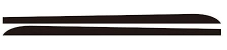 Jupes Latérales Jupe Latérale Voiture 2 Pièces pour BMW 1 3 4 5 6 Série F30 F35 F31 Décalcomanies Jupe Latérale Bas Caisse Bande Autocollants Carrosserie Accessoire Voiture(Le Noir)