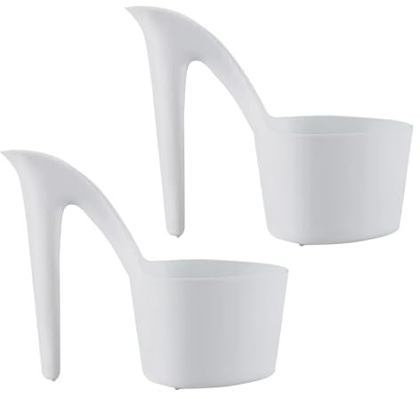 Unique Shaped Planter | 2pcs High Heel Shoe Shaped Plant Pot | Cactus Plant Pots | Small Pots For Patios, Yards, Balconies, And Gardens Decorations