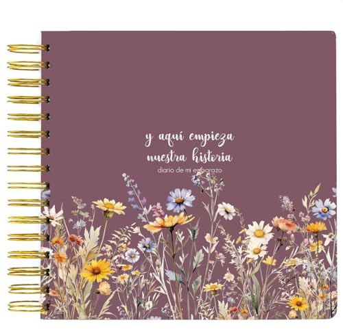 SUSIKO - Diario de Embarazo 'Y Aquí Comienza Nuestra Historia' | Diseñado con Cariño para Acompañarte en todo Momento | Un Tesoro para Fotos, Notas y Recuerdos | Regalo Ideal para Futuras Mamás