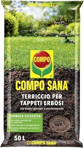 La zappa Terriccio substrato professionale per tappeti erbosi da 50 lt