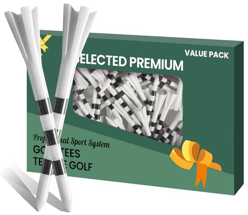 AXKAL Tee da golf in plastica da 8,8 cm, infrangibili, confezione da 30, 50, 100 pezzi, resistenti e durevoli, stabili, riducono l'attrito, ideali come regalo per donne (bianco, 50 pezzi da 8 cm)