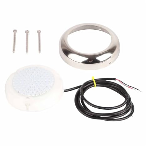 EZbXcvWHK Lampada Subacquea Impermeabile 4in 108 Luce Subacquea 12V IP68 Lampada Subacquea for Barca Subacquea con Angolo Luminoso di 135 ° Impermeabile for Marina(Blue)