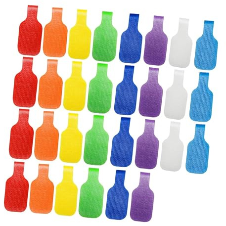 Tsophreniq Fascette stringicavo regolabili in nylon con etichette scrivibili 8 colori per la gestione di più marcatori di filo di etichettatura di cavi