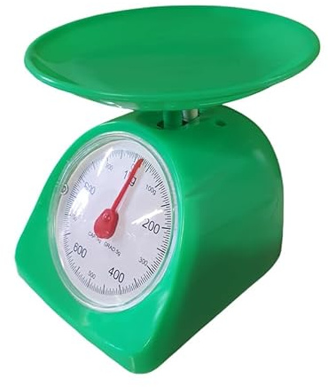 Báscula de cocina mecánica 1 kg verde