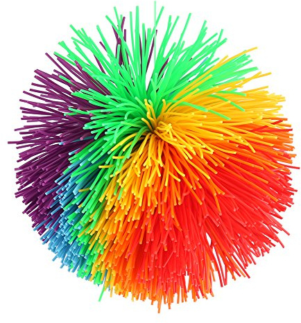 VGEBY Palla Antistress Arcobaleno, Palla da giocoliere Arcobaleno soffice Giocattoli Antistress sensoriali per alleviare Lo Stress
