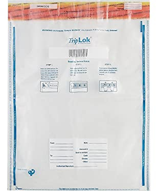 TripLok Series E Deposit Bags, Clear 50/Pack