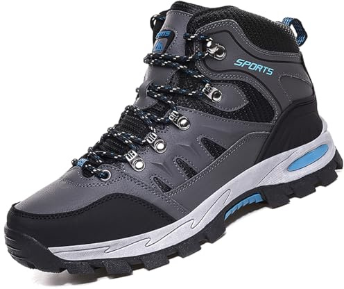 VTASQ Scarpe da Trekking Uomo Donna Arrampicata Sportive Impermeabili Traspiranti Passeggiate Stivali per Antiscivolo Sportive All'aperto Scarpe da Escursionismo A22Grigio 43EU