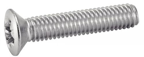 ACTON Vis à métaux tête fraisée bombée pozidrive - Inox A2 2,5x8 mm - Boîte de 200 - Vis, pointes, boulons