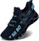 JSLEAP Laufschuhe Herren Sportschuhe Laufschuhe Turnschuhe Leichte Atmungsaktiv rutschfeste Sportschuhe Gym Fitness Outdoor Schuhe Fashion Straßenlaufschuhe 2 Dunkelblau,Größe 41 EU/255 CN