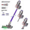 Akku Staubsauger, 55KPa/600W Staubsauger Kabellos mit Smart Display Bis zu 60 Minuten Laufzeit Cordless Vacuum Cleaner mit Automatikmodus&Anti-Verhedderung-Bürste für Teppich Hartboden und Tierhaare