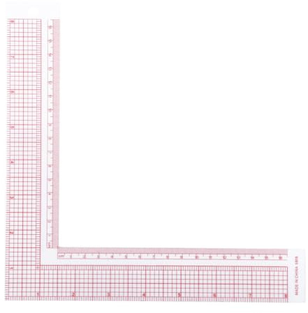Generico Righello da Cucito a l in Plastica Trasparente Multifunzionale Righello da Sarto Preciso per Abbigliamento Strumento da Disegno per Cucito e Sartoria