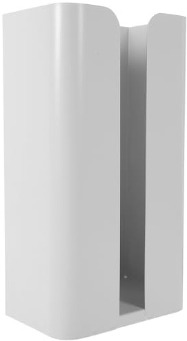 SHINEOFI Distributeur d'Essuie-Mains Mural sans Perforation Boîte à Mouchoirs en Plastique Blanc Organiseur de Papier Toilette Pratique pour Salle de Bain Installation Adhésive 1 Pièce