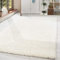 HomebyHome Shaggy Teppich 300x400 cm XXL für Wohnzimmer - Shaggy Teppich Hochflor Creme Extra Weich und Flauschig - Langflor Groß Teppiche für Schlafzimmer, Esszimmer, Küche, Flur - Carpet, Halı