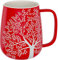 amapodo Jumbotasse - Große Tasse 600ml - XXL Tasse Groß - Grosse Kaffeetasse - Bürotasse - Kaffeepott - Geburtstag Geschenk für Frauen - Kaffeebecher Porzellan - Keramik Tasse groß - Rot