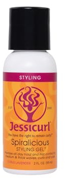 Jessicurl spiralicious gel, citruslavendel, 50 ml Lockande produkter för lockigt hår, hårgel för lockigt hår och frizzkontroll, för alla hårtyper