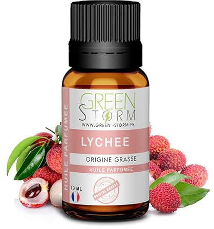 Huile PARFUMÉE Lychee 10 ML, Huile Essentielle - Diffusion, Cosmétique, Massage, Bain aromatique - DIY Bougie, Savon, Crème, Huile, Lotion - Peau Cheveux Green-Storm