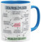 OM3® lustige Tasse mit Spruch - Problemlösung auf der Arbeit - Problemlöser | Keramik Becher | 11oz 325ml | Beidseitig Bedruckt | Hellblau