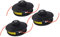 3 X Doppelfadenkopf Tippautomatik Spule kompatibel mit Fuxtec u.a. Motorsense Freischneider