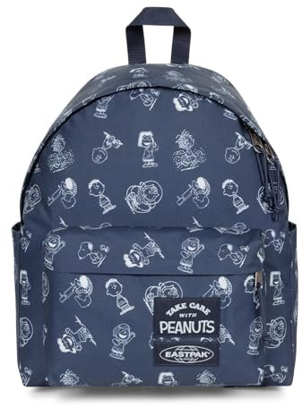 EASTPAK Zaino x Peanuts Modello Day Pak'r Colore Peanuts Navy, con Zip Aggiuntiva e Porta Laptop 13.3