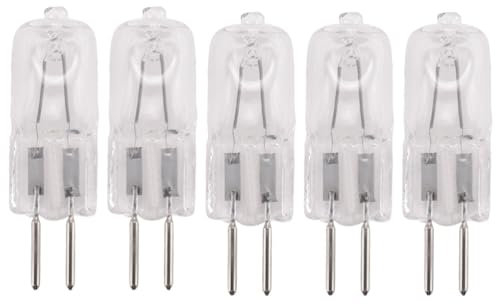 UGEFKMQ Ampoule Halogèneg G6.35 220V 50W Capsule Transparente 35W Ampoule GY6.35 Base Bi-Pin Blanc Chaud 5Pc 35 W
