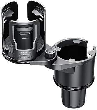 YYTERI Car Cup Holder,for Dacia Duster 2018-2023 360°Rotating Adjustable Cup Holder Multifunctional Cup Stand Car Tray Table Organizer Car Drink Holder,A