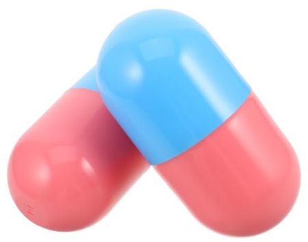 Kisangel 2pcs Plastic Reusable Capsules for Vending Machine and Gumball Machine Empty Keepsake Container Large Memorial Storage Box