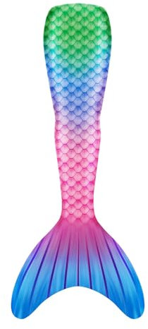 𝙈eerjung𝙛rau Flosse Mädchen Cosplay 𝙈eerjung𝙛rauenflosse Performance-Outfit Monoflosse Kostüm Badekleid Badebekleidung Für 4-13 Jahre