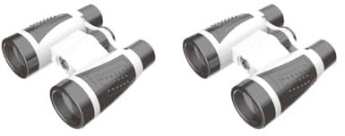 Lot de 2 jumelles pour enfants - 8 x 30 - Télescope antichoc pour exploration, chasse, randonnée