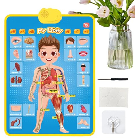 Poster educativo per bambini – Lavagna elettronica con numeri – Lavagna da parete interattiva per bambini in età prescolare