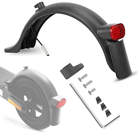 Baisirui Guardabarros Trasero para Xiaomi Electric Scooter 3 Mijia M365 1S Essential Pro 2 Adultos Patinete Electrico Accesorios