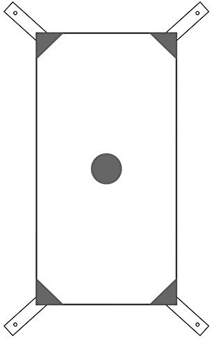 BAY Wall Catcher Wandschlagpolster 68 x 34 cm Gross weiß grau