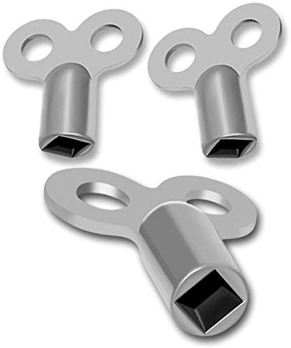 Soul-Cats 3x Heizkörper Entlüftungsschlüssel Schlüssel zum Heizungsventil entlüften Vierkant universal