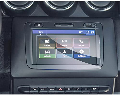 GAFAT Renaul-t/Dacia Duster 2018-2021 7 Inch Navigation Screen Protector, Tempered Glass Protective Film for Duster 7 Media Nav Evolution System, Shockproof, 9H Anti-Scratch