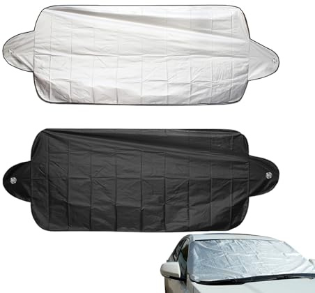 WEITING Couverture de Neige pour Pare-Brise de Voiture - Housse antigel pour Pare-Brise Coupe-Vent | Couverture de Glace de Neige de Pare-Brise, Couverture de Pare-Brise de Protection Contre Le Gel