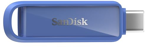 SanDisk Phone Drive con USB Type-C 1 TB (para teléfonos Inteligentes, tabletas y Ordenadores, velocidades de 150 MB/s, Haz copias automáticas, recuperación de Datos) - Azul oceánico