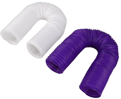 Abaodam Tunnel Flexible en Plastique pour Petits Animaux, Lot de 2 Pièces, Tube Interactif pour Hamsters et Chats, pour Exercice et Exploration en Cage